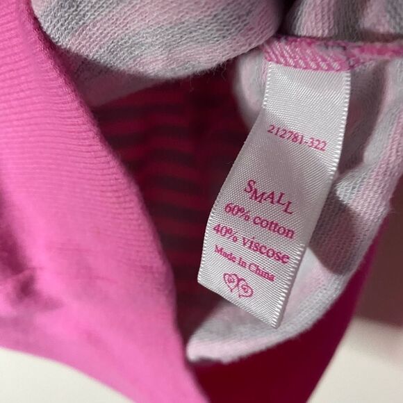 Victoria’s Secret Pink & Gray Striped Full Zip Hoodie - Picture 8 of 9